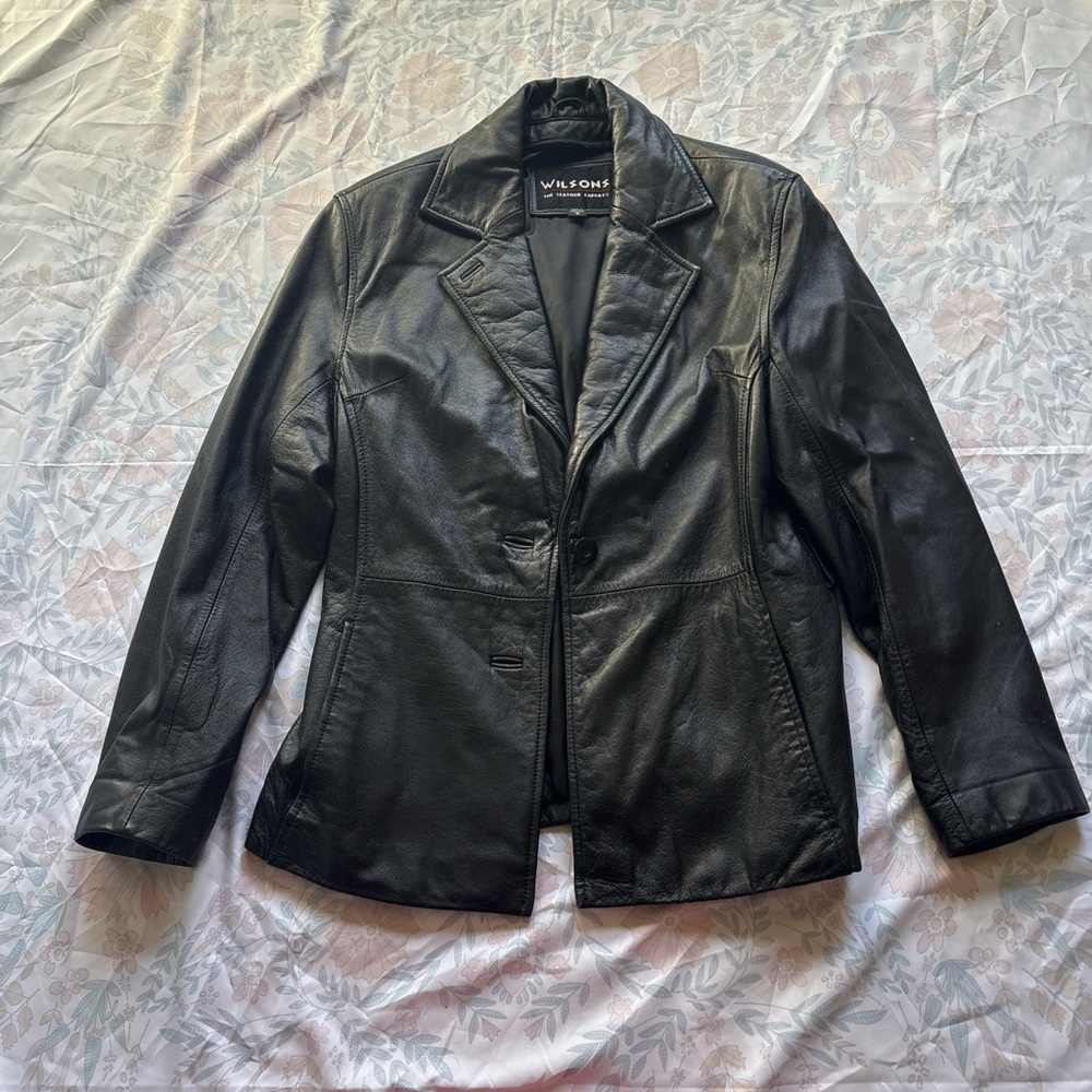 Wilson Women's Classic Black Leather Jacket